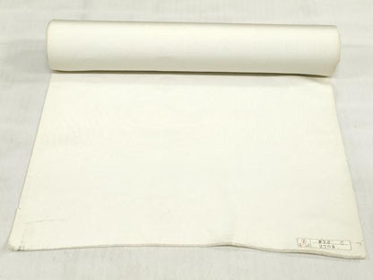平和屋着物▼塩瀬　名古屋帯　帯反物　能面　楽器文　若芽色　逸品　未使用　DABH3755zy