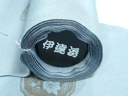 平和屋着物▼男性　長襦袢　反物　着尺　地紙花鼓文　キングサイズ　洗える着物　未使用　DABH3779zy
