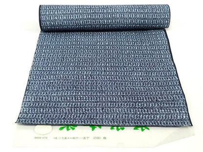 平和屋着物＊夏物　浴衣　反物　着尺　東京本染　注染　抽象文様　綿　逸品　未使用　DABH3817zy