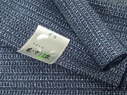 平和屋着物＊夏物　浴衣　反物　着尺　東京本染　注染　抽象文様　綿　逸品　未使用　DABH3817zy