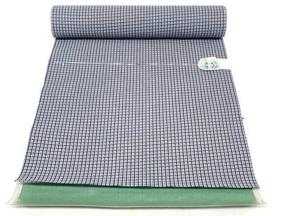 平和屋着物＊夏物　浴衣　反物　着尺　注染　東京本染　格子　綿　逸品　未使用　DABH3820zy
