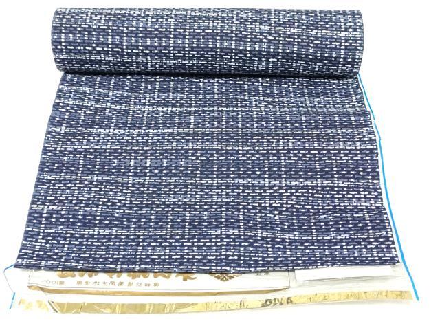 平和屋着物＊夏物　浴衣　反物　着尺　注染　抽象文様　綿　逸品　未使用　DABH3830zy