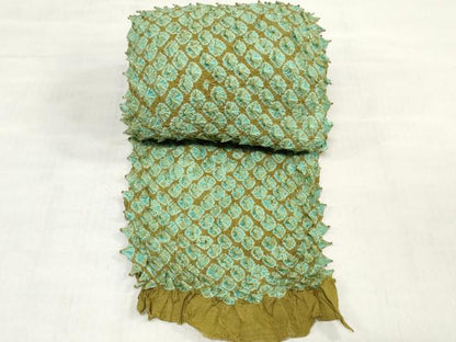 平和屋着物＊夏物　有松鳴海絞　浴衣　反物　着尺　蜘蛛絞り　湯のし前　綿　逸品　未使用　DABH3835zy