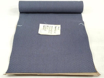 平和屋着物＊夏物　浴衣　反物　着尺　注染　菱文　綿　逸品　未使用　DABH3839zy
