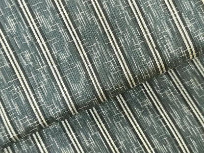 平和屋着物＊夏物　お召　反物　着尺　間道　逸品　未使用　DABH3848zy