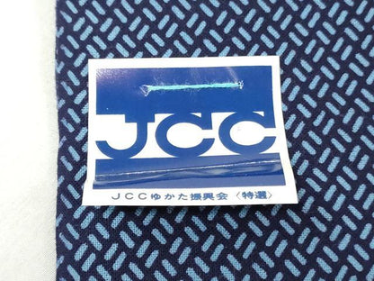 平和屋着物＊夏物　浴衣　反物　着尺　菱文　綿　逸品　未使用　DABH3864zy