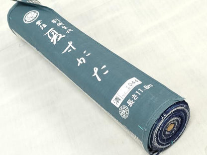 平和屋着物＊夏物　浴衣　反物　着尺　注染　幾何学文　綿　逸品　未使用　DABH3878zy