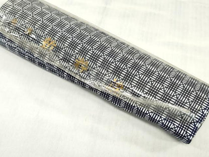 平和屋着物＊夏物　浴衣　反物　着尺　注染　新粋染　格子　綿　逸品　未使用　DABH3879zy