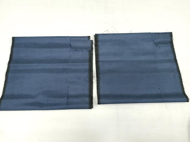 平和屋着物▼羽織・コート　本場大島紬　反物　羽尺　80亀甲　総詰め　裁断済み　逸品　未使用　DABH3911zy