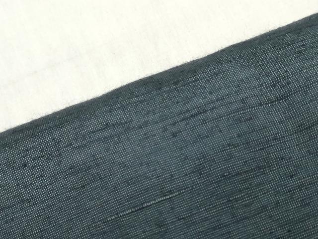 平和屋着物▼男性　紬　反物　着尺　高麗納戸色　逸品　未使用　DABH3914zy