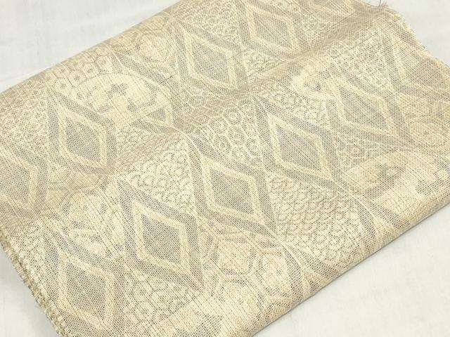 平和屋着物▼紬 反物 着尺 吉祥花文 証紙付き 逸品 未使用 DABH3915zy