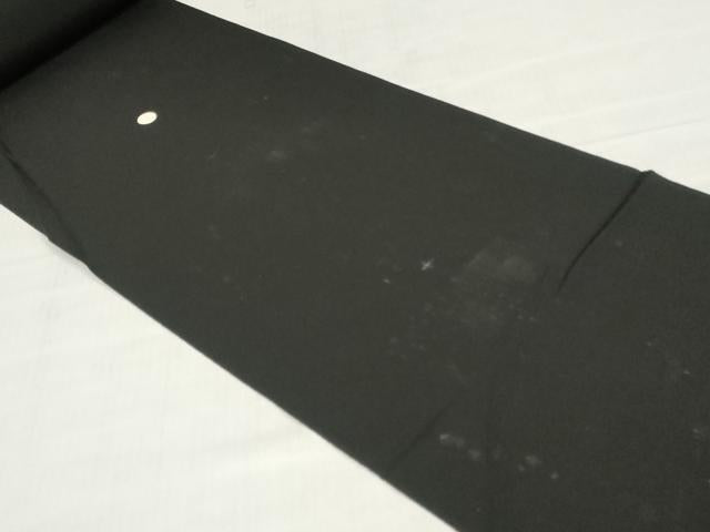 平和屋着物▼黒紋付　黒生地　反物　着尺　草木染　逸品　未使用　DABH3939zy
