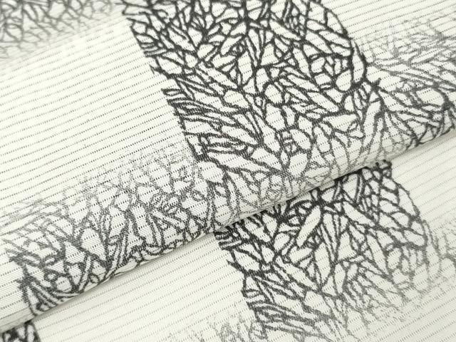 平和屋着物＊夏物　小紋　解き反物　着尺　絽　間道　五泉　逸品　DABH3945zy