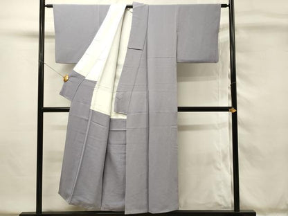 平和屋着物■上質な色無地　霞色　正絹　逸品　DABH4014qp