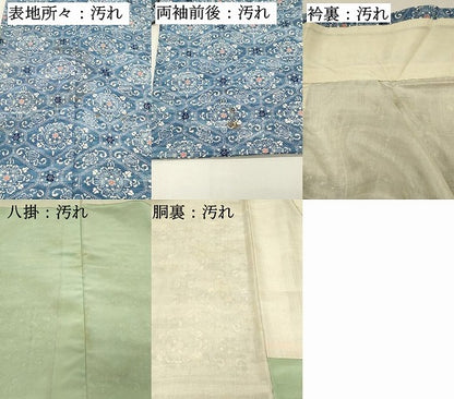 平和屋着物■上質な小紋　蜀江花文　正絹　逸品　DABH4017qp