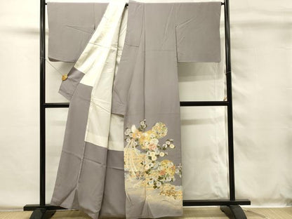 平和屋着物■豪華色留袖　刺繍　鳳凰花文　牡丹　暈し染め　正絹　逸品　DABH4019qp