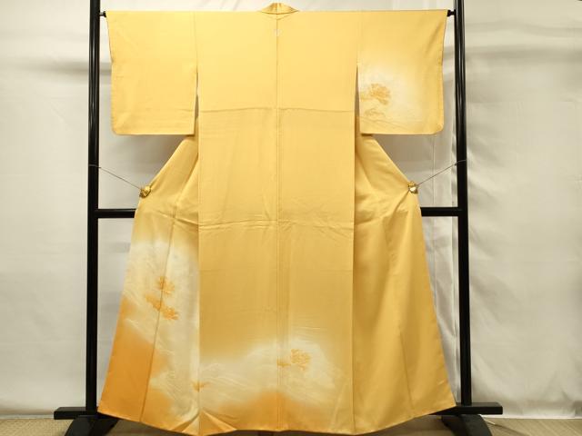 平和屋着物■訪問着　籬牡丹文　暈し染め　正絹　逸品　DABH4020qp