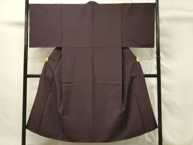 平和屋着物■男性　紬　霞文　似紫色　正絹　逸品　DABH4027qp