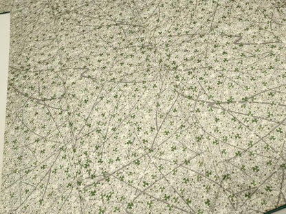 平和屋着物■上質な小紋　枝花文　正絹　逸品　DABH4035qp