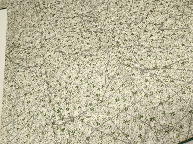 平和屋着物■上質な小紋　枝花文　正絹　逸品　DABH4035qp