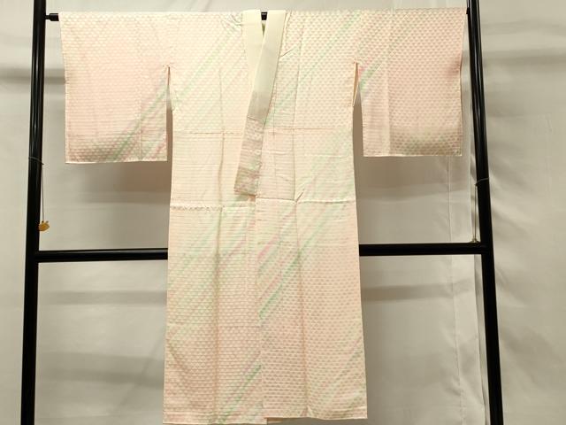 平和屋着物■長襦袢　袷　鱗文　暈し染め　正絹　逸品　DABH4036qp
