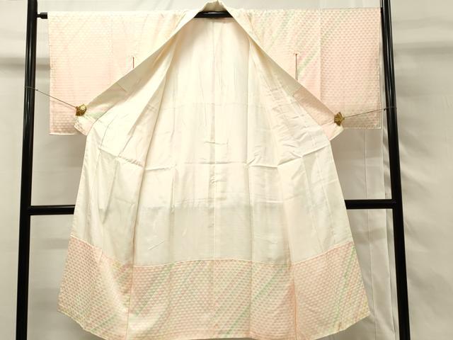 平和屋着物■長襦袢　袷　鱗文　暈し染め　正絹　逸品　DABH4036qp