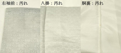 平和屋着物■上質な小紋　片輪車青海波地紋　暈し染め　正絹　逸品　DABH4049qp