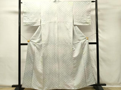 平和屋着物■上質な小紋　片輪車青海波地紋　暈し染め　正絹　逸品　DABH4049qp