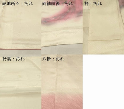 平和屋着物■訪問着　飛鳥文　暈し染め　銀彩　正絹　逸品　DABH4050qp