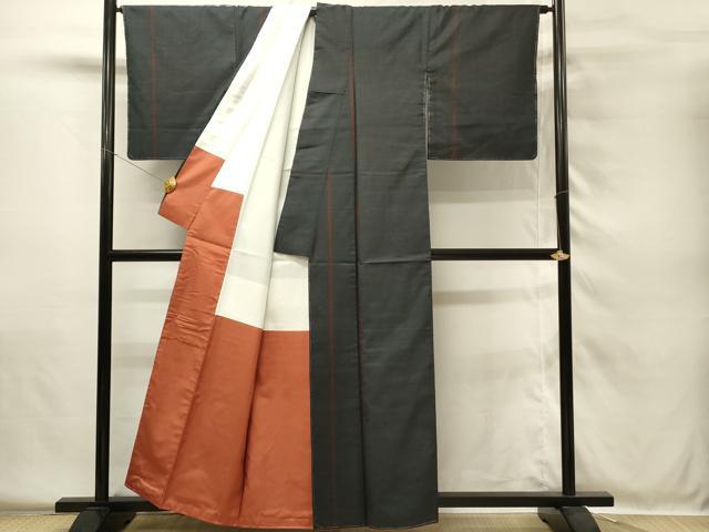 平和屋着物■本場大島紬　100亀甲　総詰め　間道　正絹　逸品　DABH4052qp