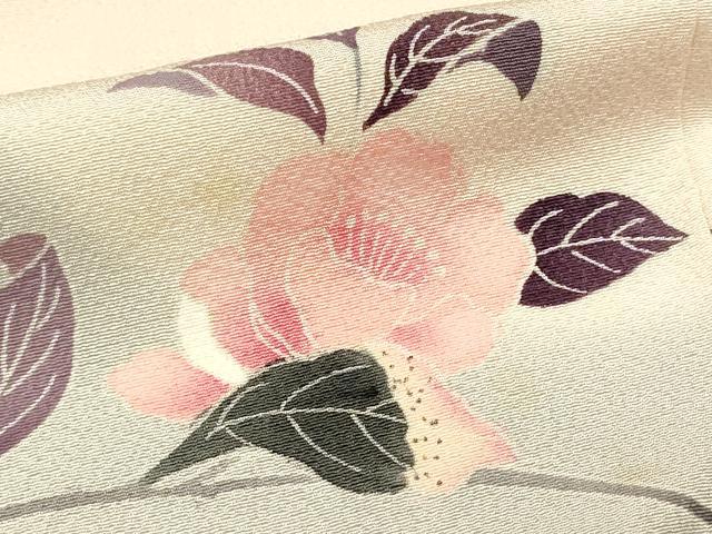 平和屋着物■訪問着　友禅　枝花文　暈し染め　正絹　逸品　DABH4063qp