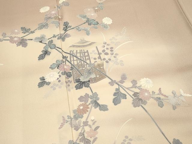 平和屋着物■訪問着　友禅　枝花文　暈し染め　松坂屋扱い　正絹　逸品　DABH4067qp