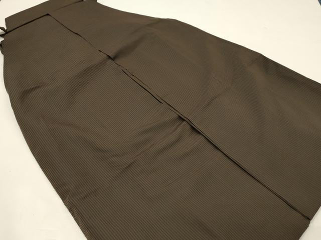 平和屋着物●男性　行灯袴　縞　正絹　逸品　DABH4070qp