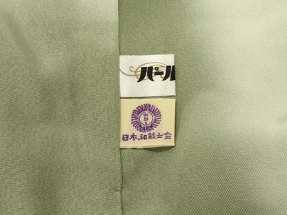 平和屋着物■上質な小紋　草花文　正絹　逸品　DABH4075qp