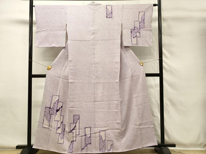 平和屋着物■訪問着　総絞り　短冊文　正絹　逸品　DABH4097qp