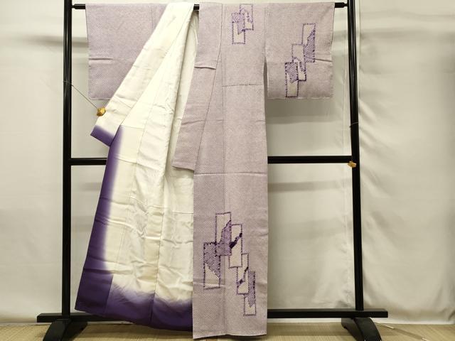 平和屋着物■訪問着　総絞り　短冊文　正絹　逸品　DABH4097qp