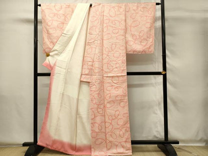 平和屋着物■上質な小紋　総絞り　紐文　正絹　逸品　DABH4138qp
