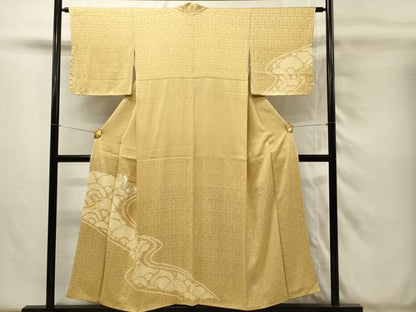 平和屋着物■訪問着　絞り　刺繍　鴛鴦花文　正絹　逸品　未使用　DABH4143qp