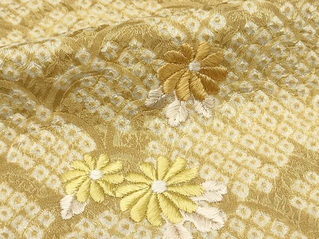 平和屋着物■訪問着　絞り　刺繍　鴛鴦花文　正絹　逸品　未使用　DABH4143qp