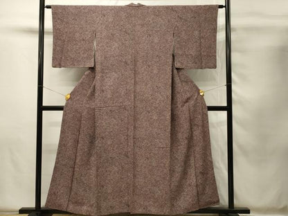 平和屋着物■上質な小紋　鹿の子文　正絹　逸品　DABH4150qp