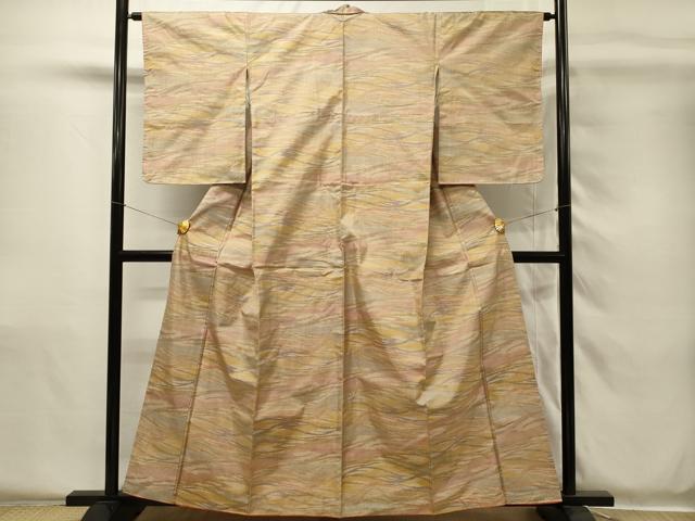 平和屋着物■本場大島紬　7マルキ　霞文　正絹　逸品　DABH4151qp