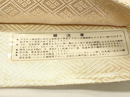 平和屋着物◎佐賀錦　全通柄袋帯　亀甲文　金糸　正絹　逸品　DABH4196qp