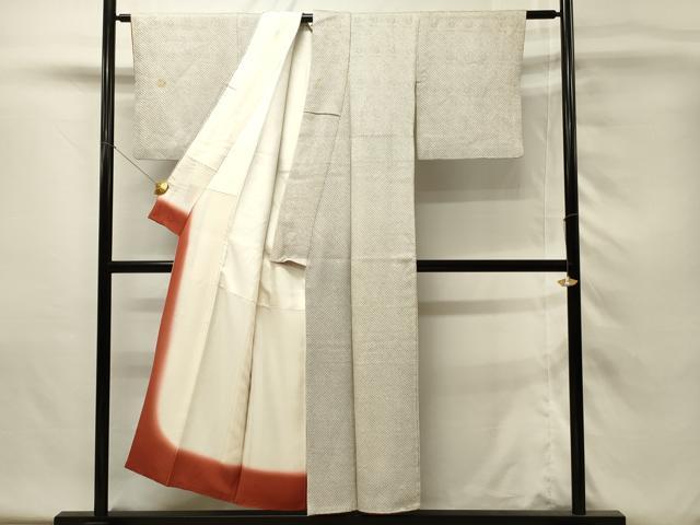 平和屋着物■大変加工の良い総絞り小紋　正絹　逸品　DABH4225qp