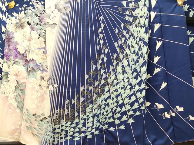 平和屋着物■豪華振袖　駒刺繍　牡丹　暈し染め　銀彩　正絹　逸品　DABH4226qp