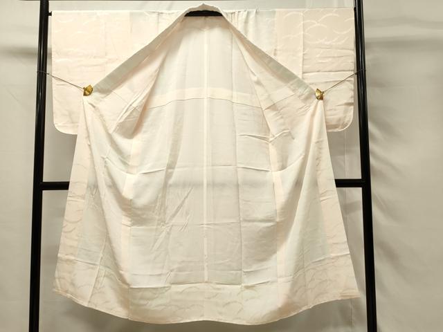 平和屋着物■長襦袢　無双仕立て　雪芝文　暈し染め　半衿刺繍　正絹　逸品　DABH4228qp