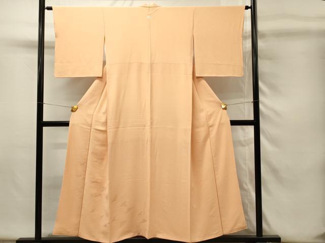 平和屋着物■豪華色留袖　立波飛鳥地紋　洒落柿色　正絹　逸品　DABH4246qp