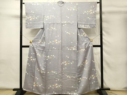 平和屋着物■上質な小紋　舞花文　金彩　正絹　逸品　DABH4264qp