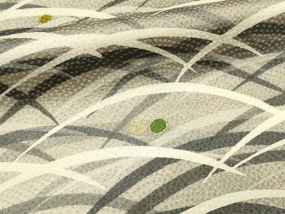 平和屋着物■上質な小紋　露芝文　暈し染め　金彩　正絹　逸品　DABH4291qp