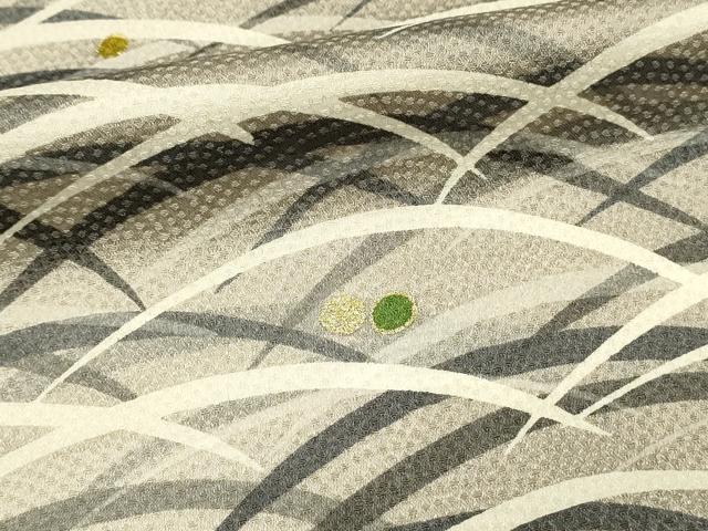平和屋着物■上質な小紋　露芝文　暈し染め　金彩　正絹　逸品　DABH4291qp