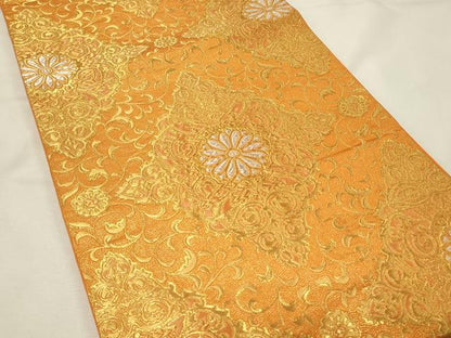 平和屋着物◎西陣　服部織物謹製　六通柄袋帯　オリエント更紗　金銀糸　正絹　逸品　DABH4342qp